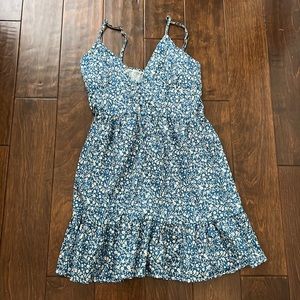 Blue dress with white flowers!